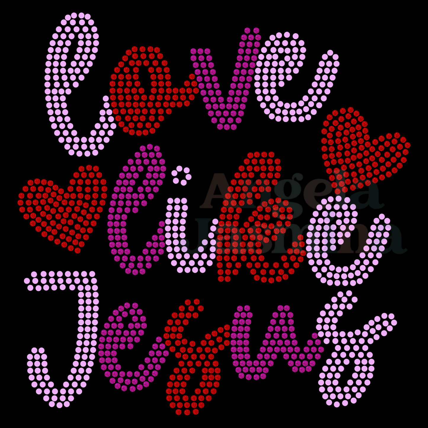 Kids Love Like Jesus SPANGLE Transfer