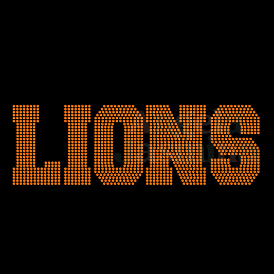 LIONS Spangle Transfer ( YOU CHOOSE COLOR)
