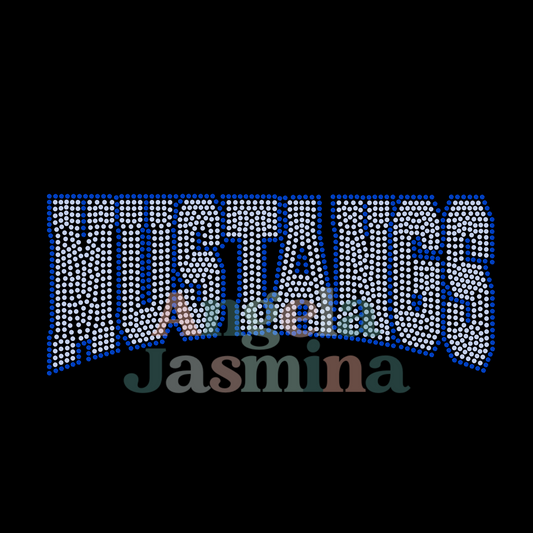 Mustangs Curve SPANGLE Transfer