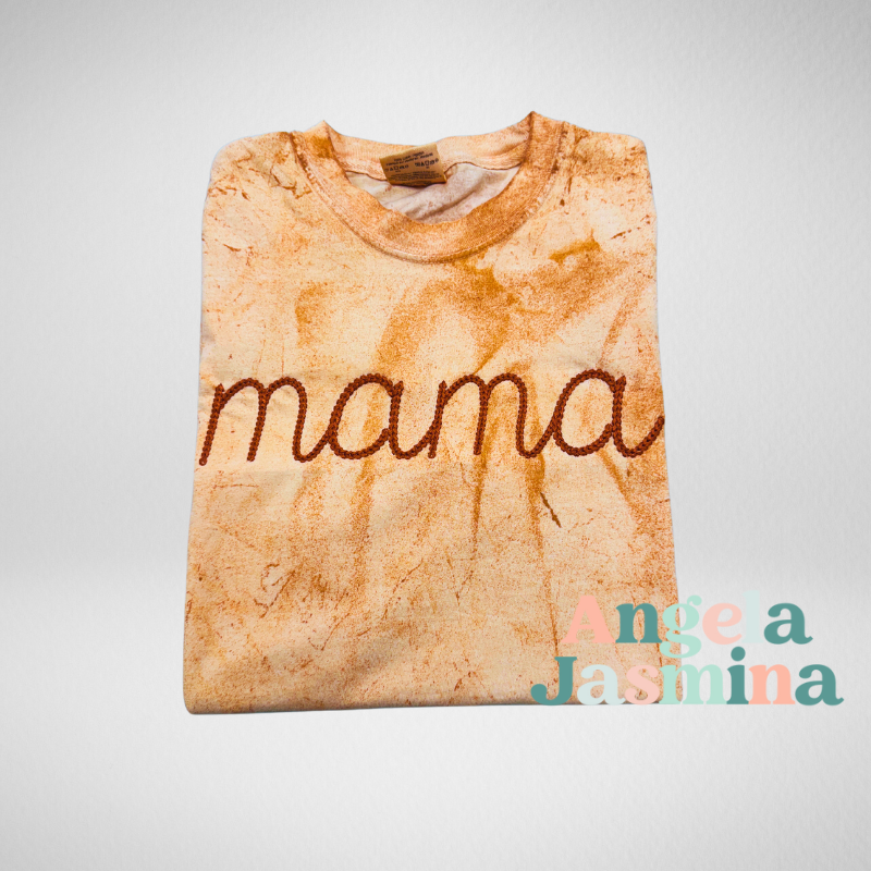 Mama Chain Embroidered Comfort Colors Tee