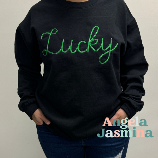 Lucky Embroidered Sweatshirt