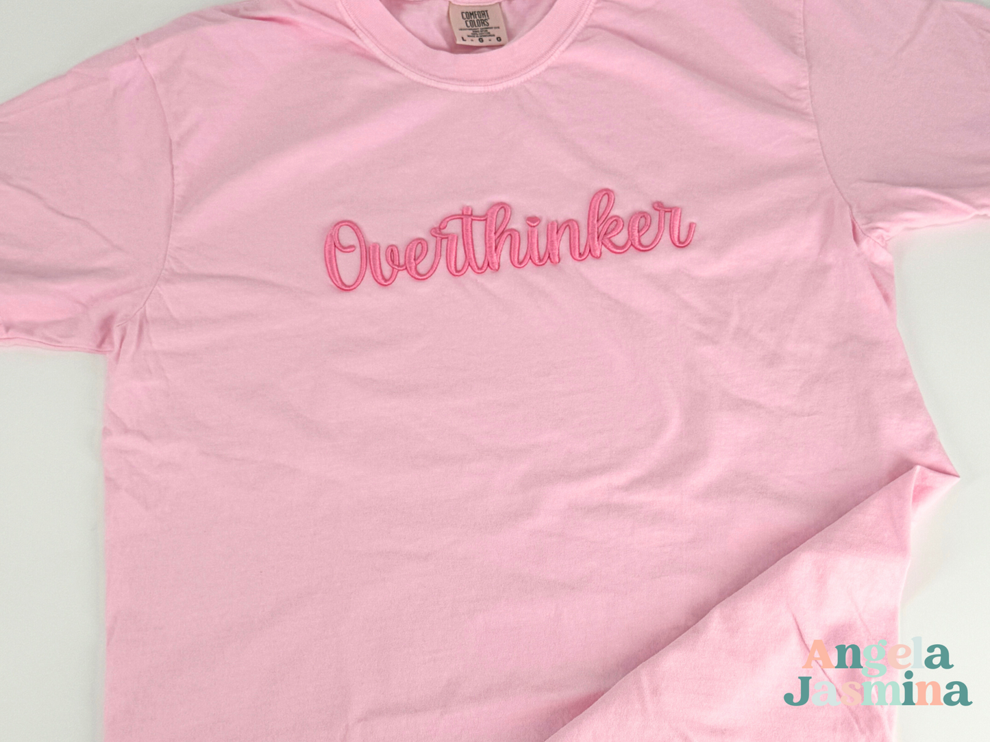 Overthinker 3D Puff Embroidered Comfort Colors Tee