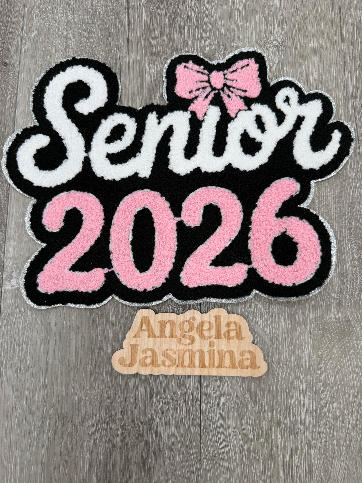 Pink Senior 2026 Chenille Patch