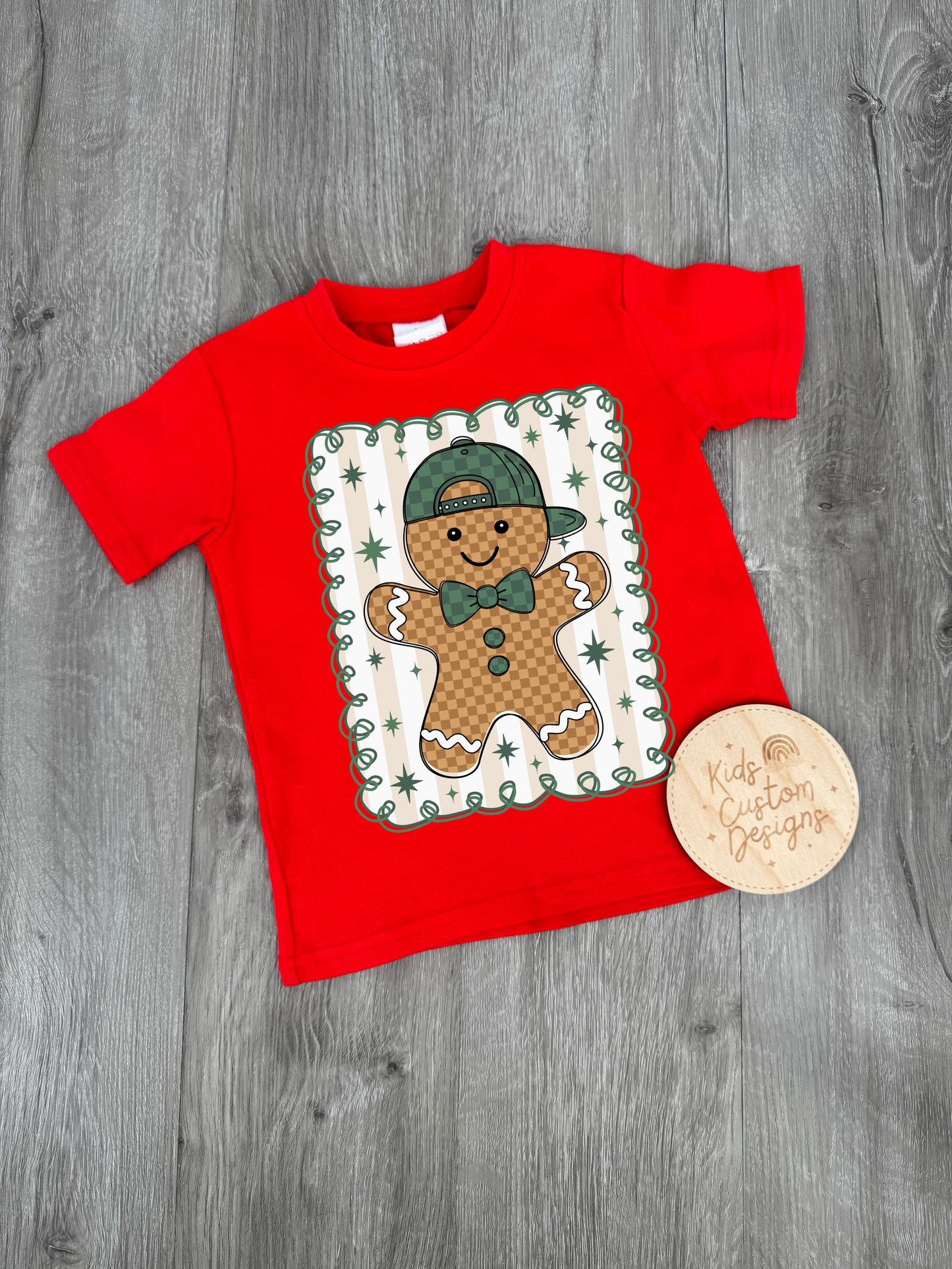 KIDS Cool Gingerbread Boy DTF TRANSFER