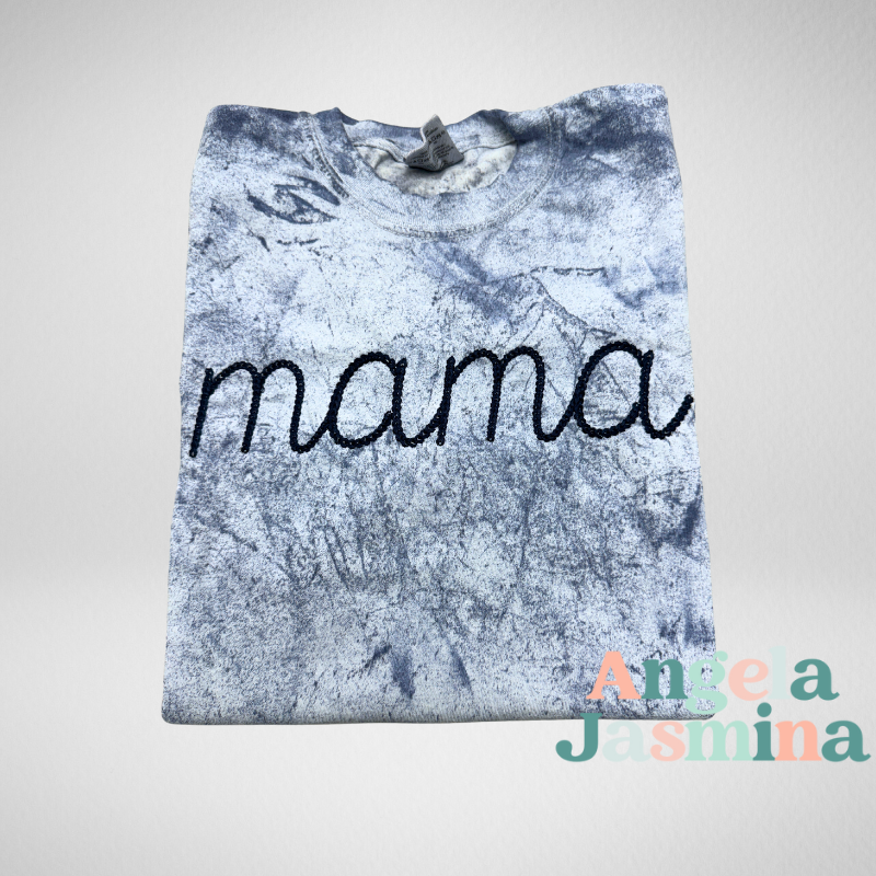 Mama Chain Embroidered Comfort Colors Tee