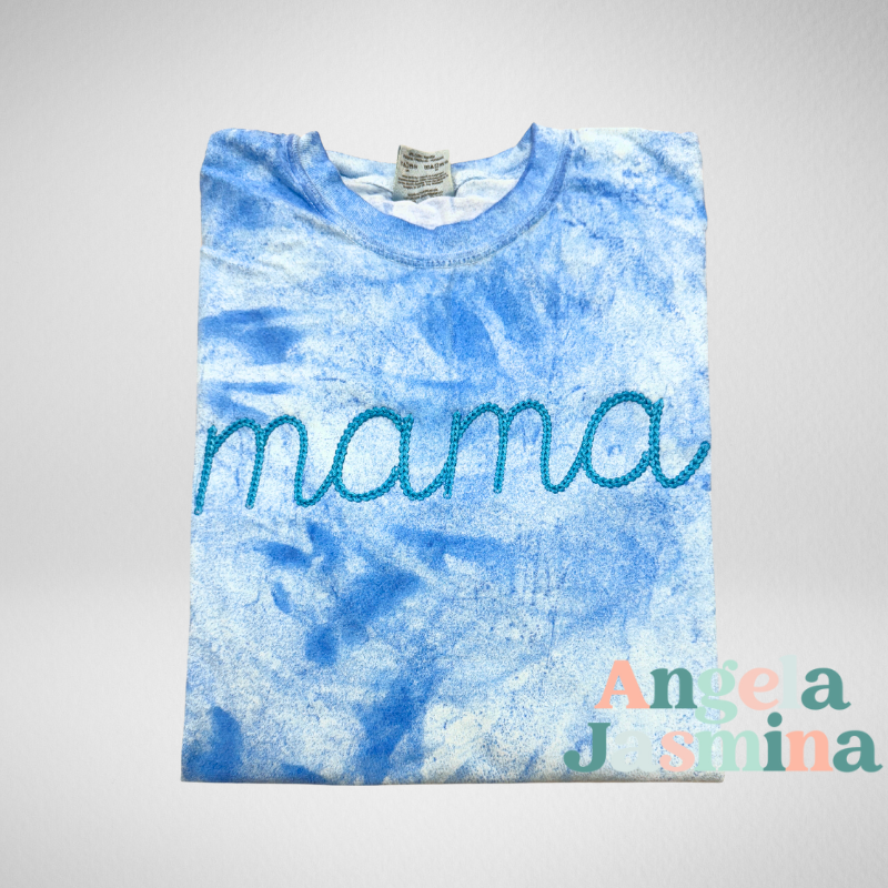 Mama Chain Embroidered Comfort Colors Tee