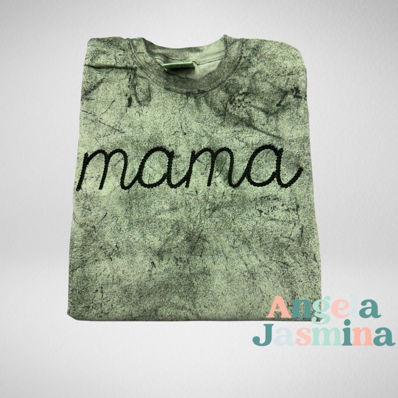 Mama Chain Embroidered Comfort Colors Tee