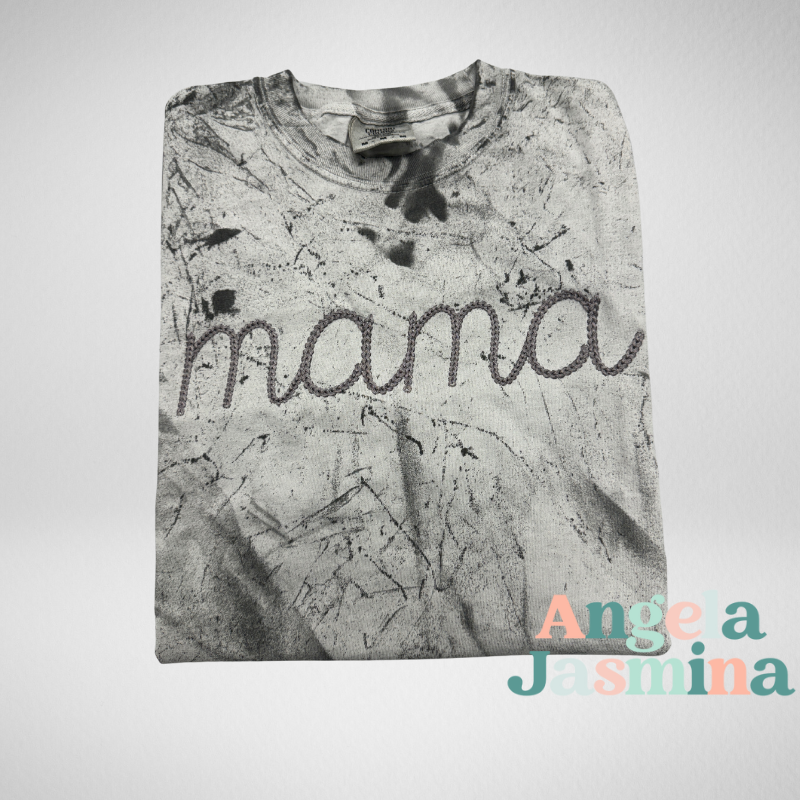 Mama Chain Embroidered Comfort Colors Tee