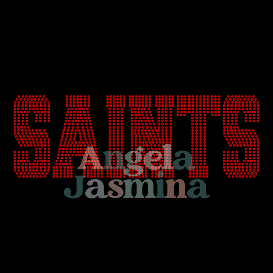 Saints Custom Color SPANGLE Transfer