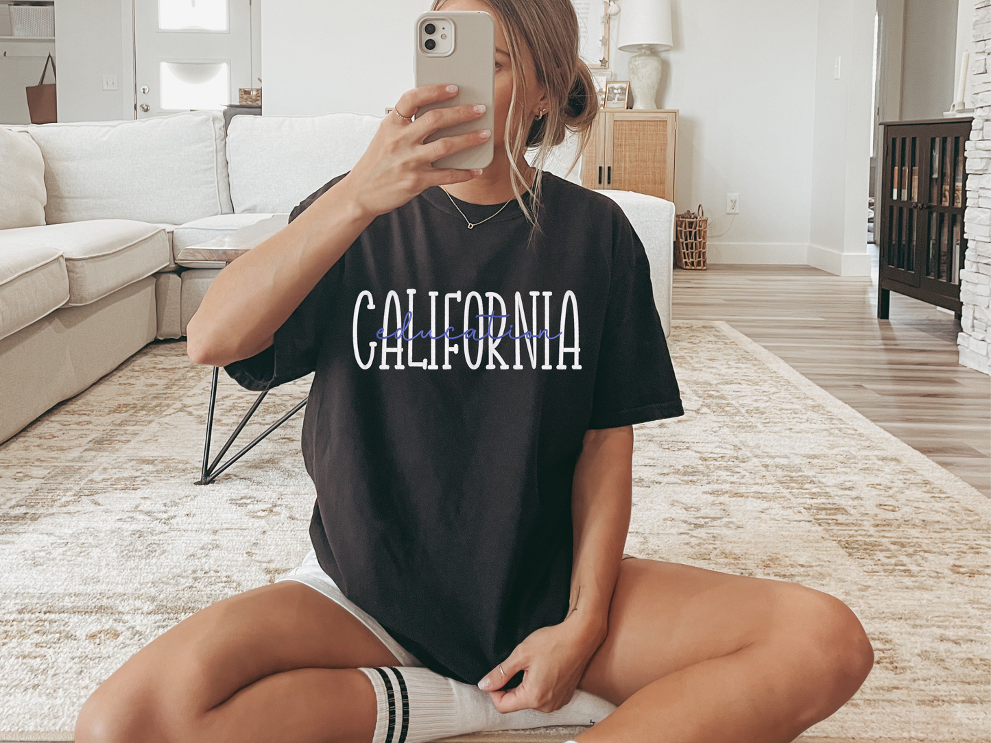 Personalized College Major Embroidered Tee
