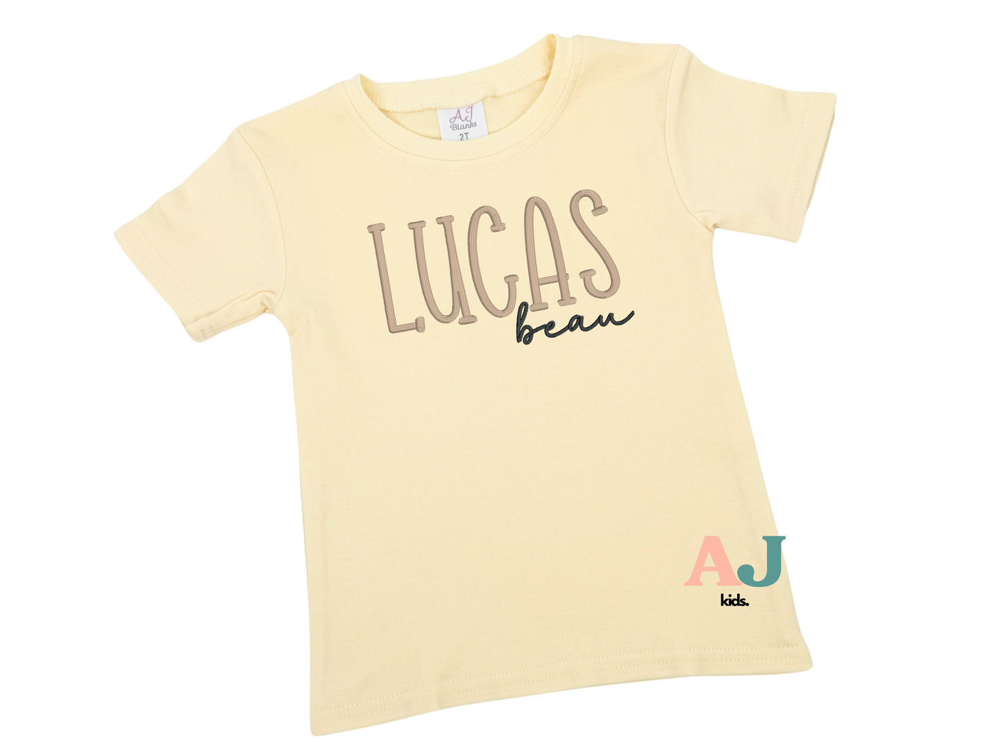 Unisex Personalized Embroidered Shirt First and Middle Name