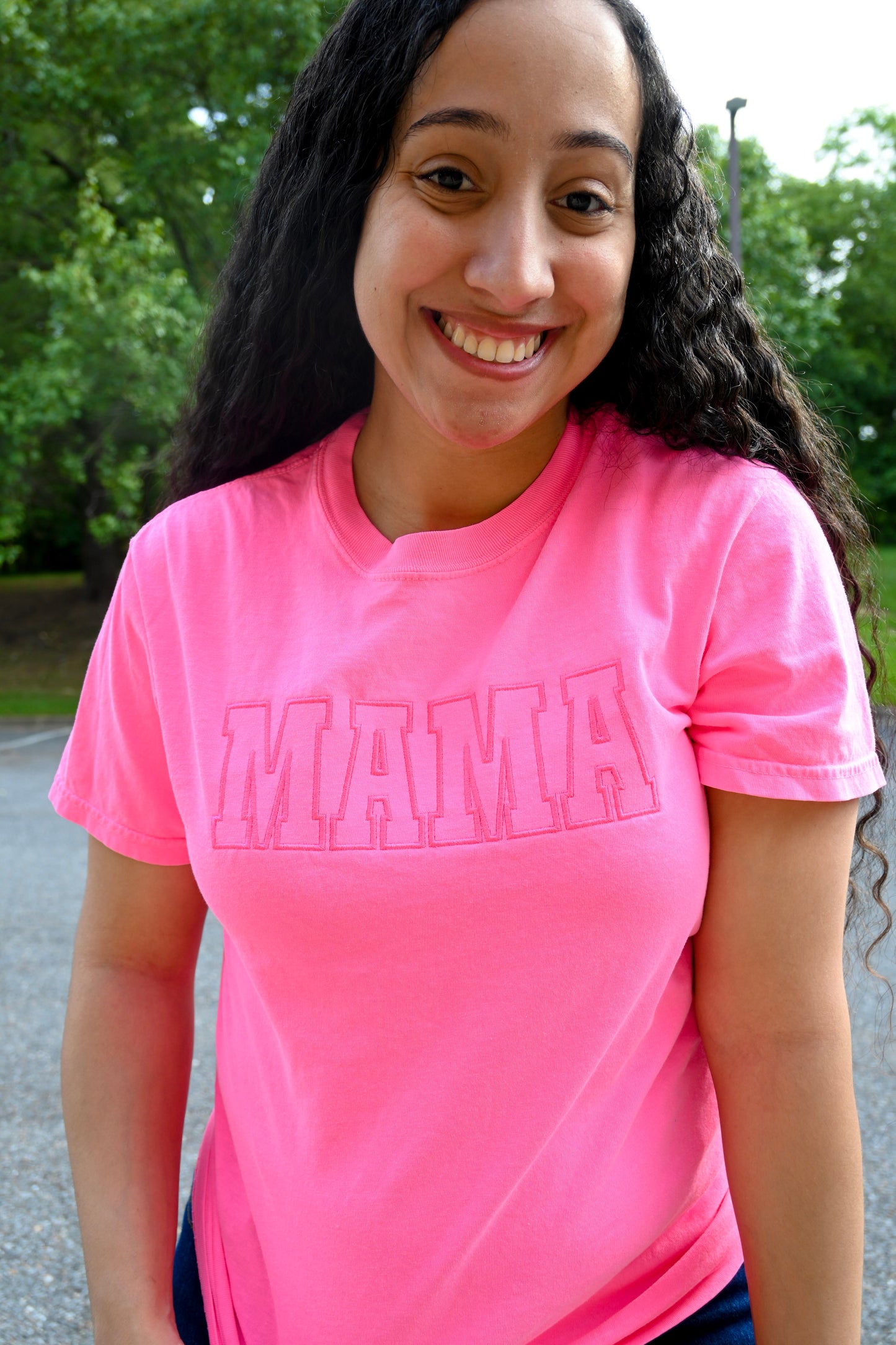 Neon Pink MAMA Tee