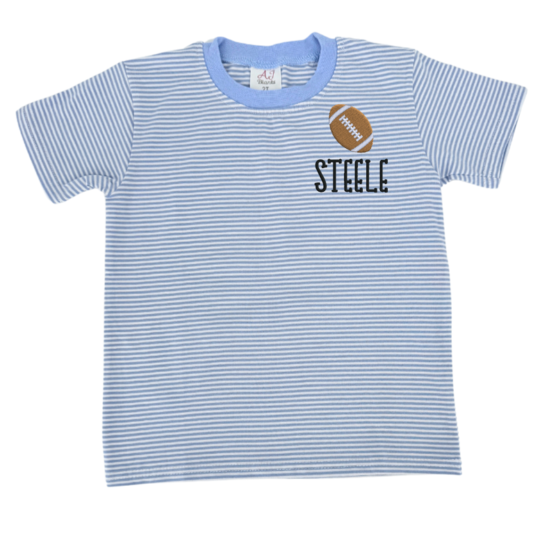 front Light Blue Stripe