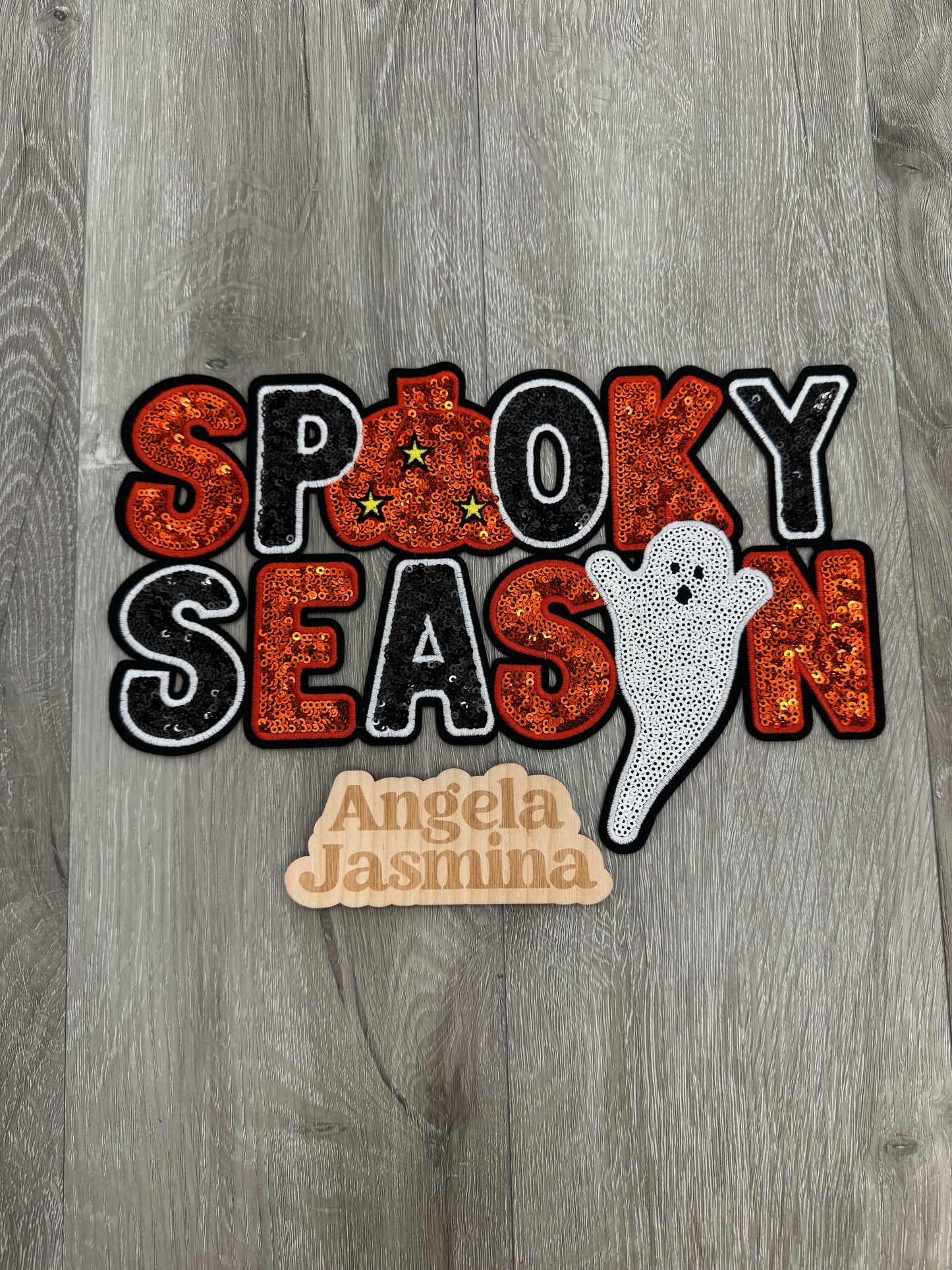 Spooky Season Sequins Patch