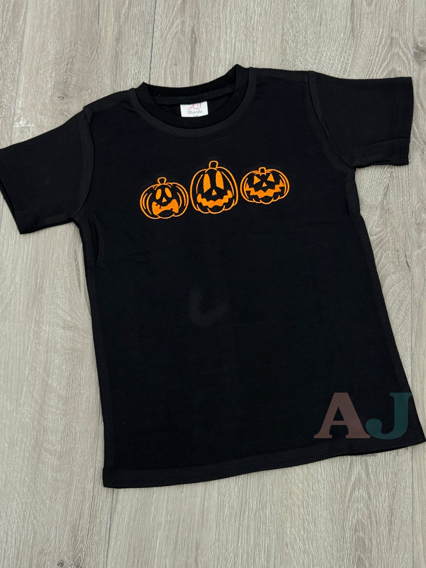 Kids Halloween Embroidered Shirts