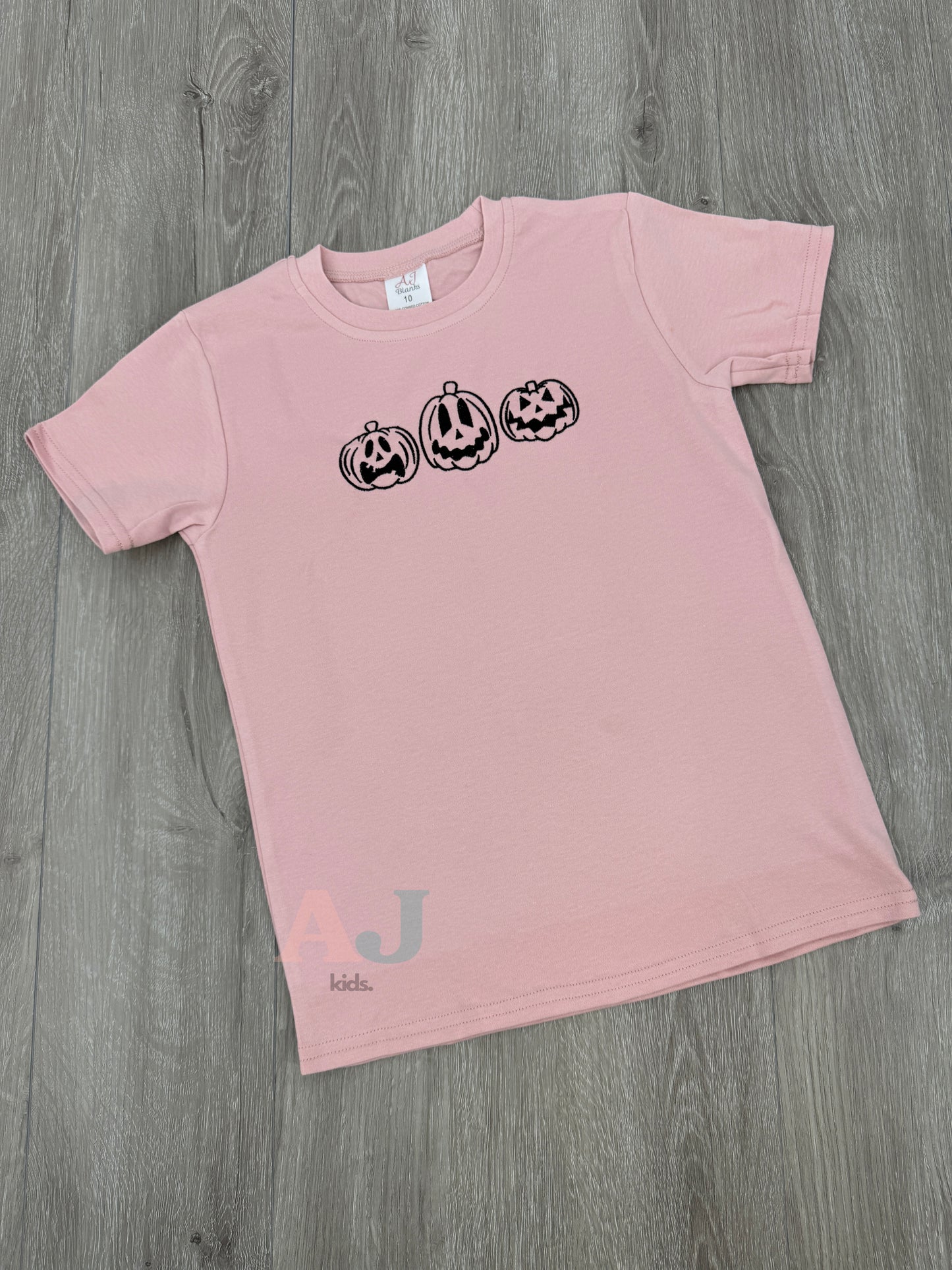 Kids Halloween Embroidered Shirts