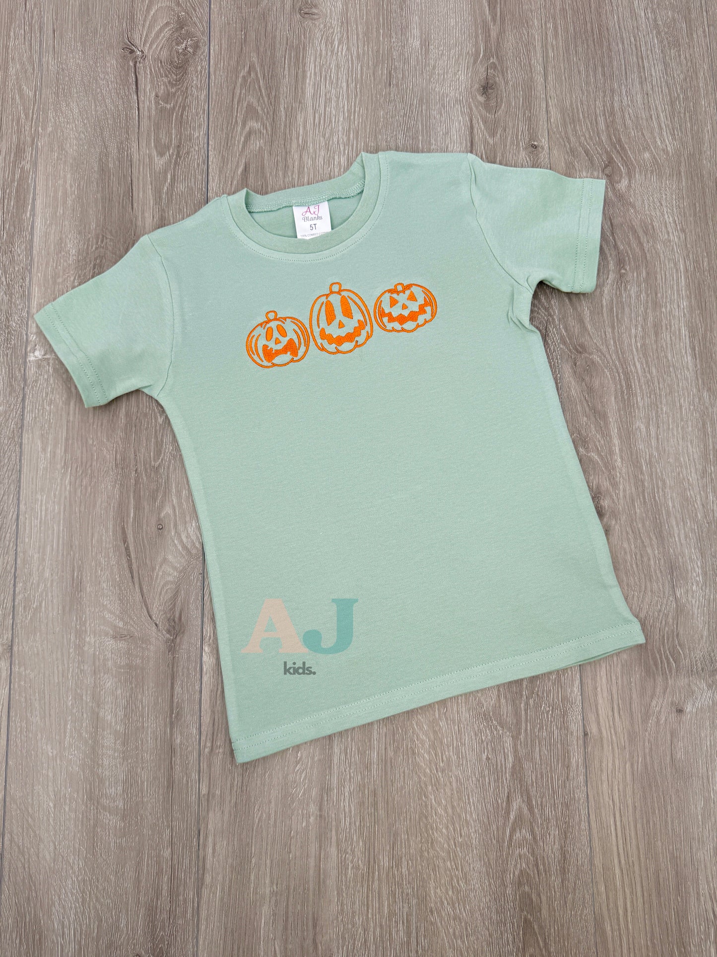 Kids Halloween Embroidered Shirts