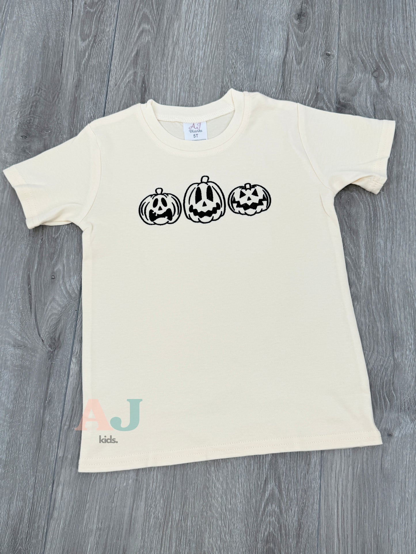 Kids Halloween Embroidered Shirts