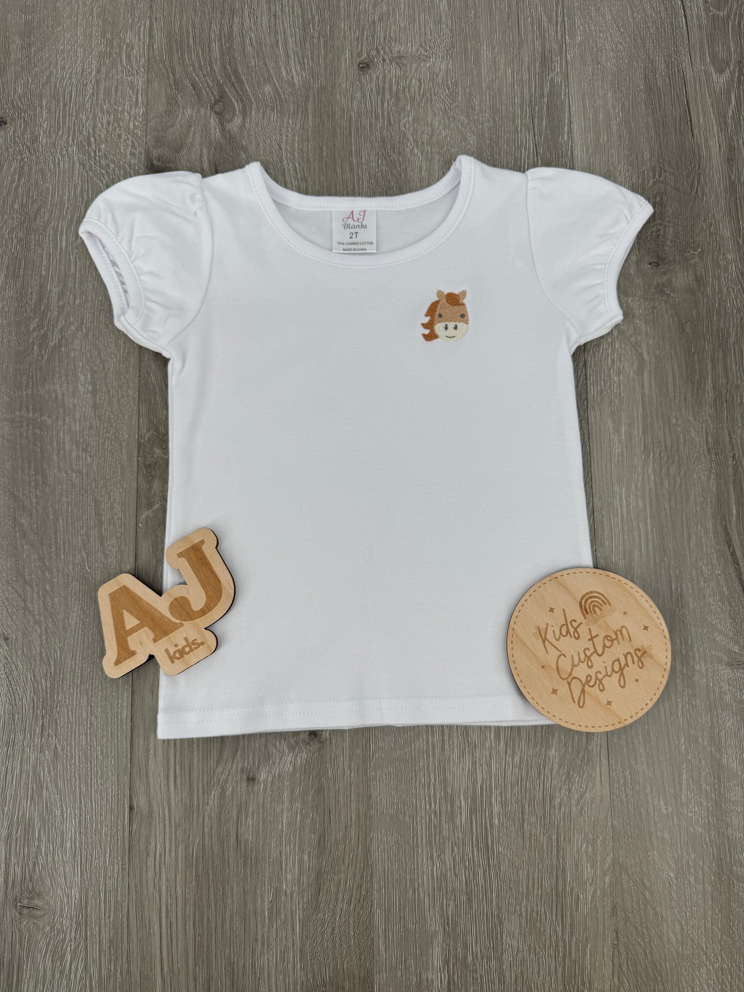 Girls Embroidered Cowgirl 4 Shirt Bundle Set