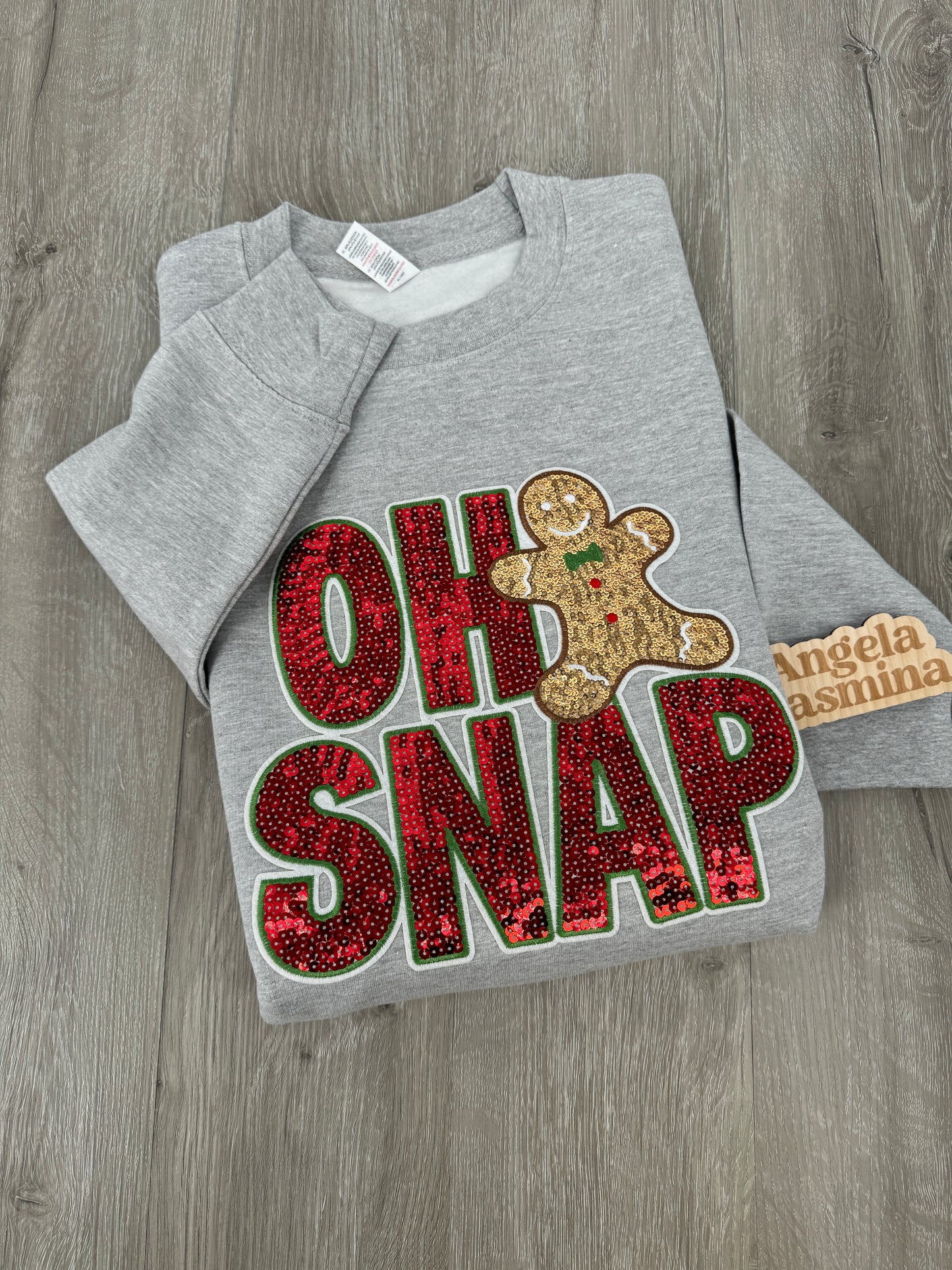 Oh Snap Gingerbread Sequins Sweatshirt