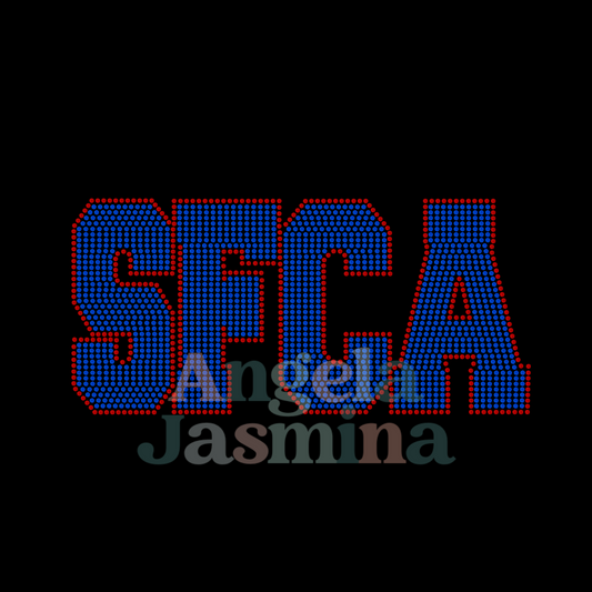 SFCA Straight Outline SPANGLE Transfer