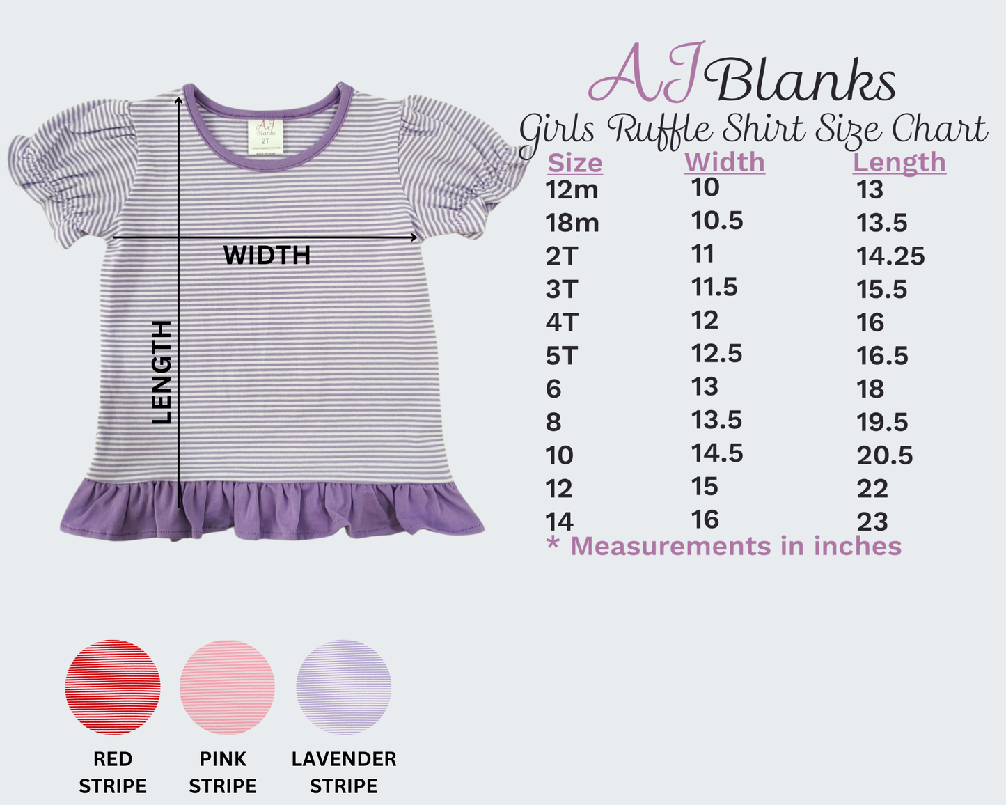 Monogram Me: Stripe Ruffle Football Tee