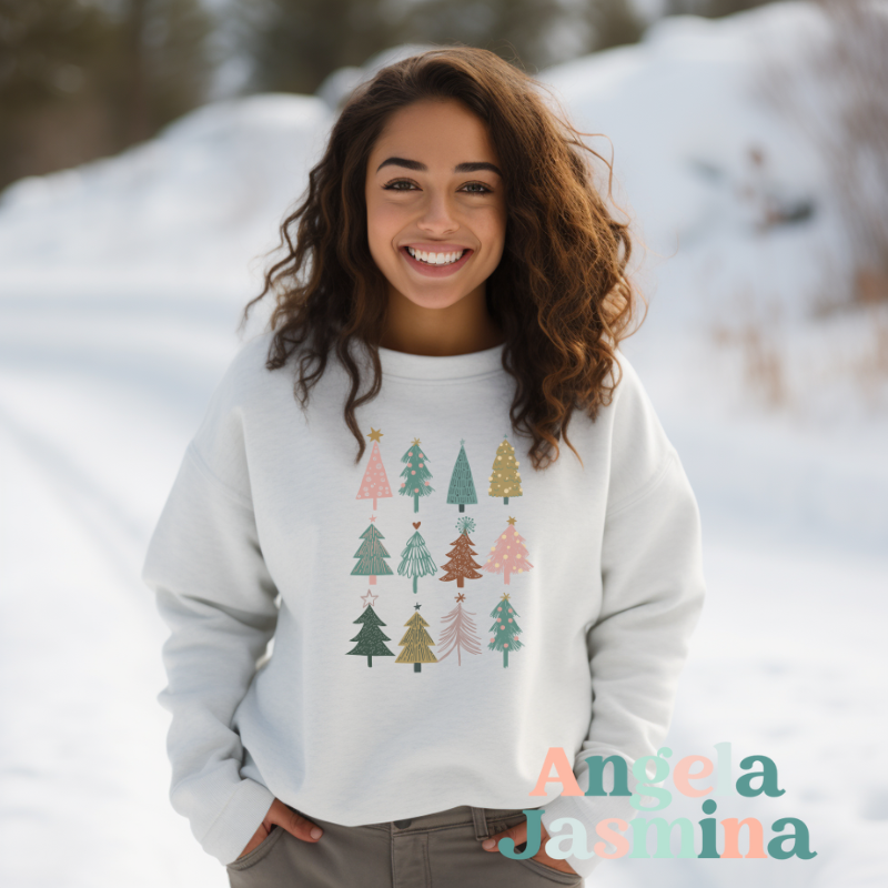 Boho Christmas Tree Sweatshirt