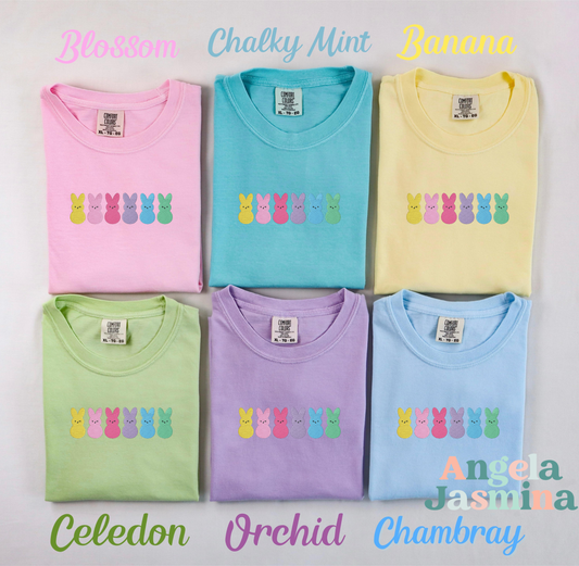 Easter Bunnies Embroidered Comfort Colors Tee