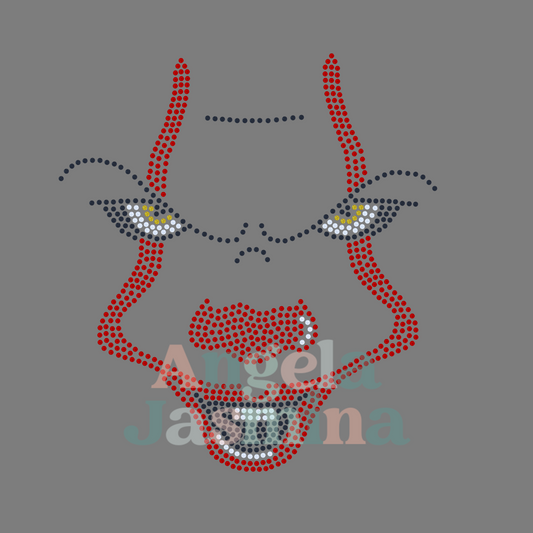 Halloween Clown SPANGLE BLING Transfer