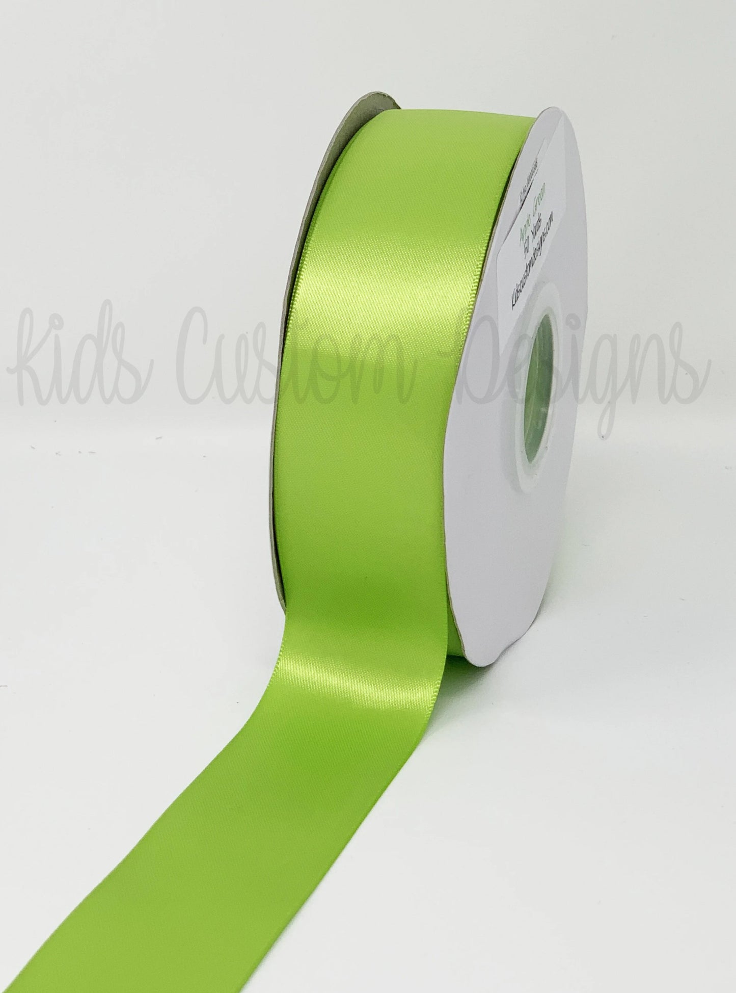 APPLE GREEN 1.5INCH 100 YD SATIN RIBBON