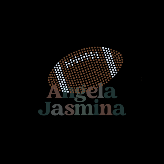 Small Football SPANGLE BLING Transfer