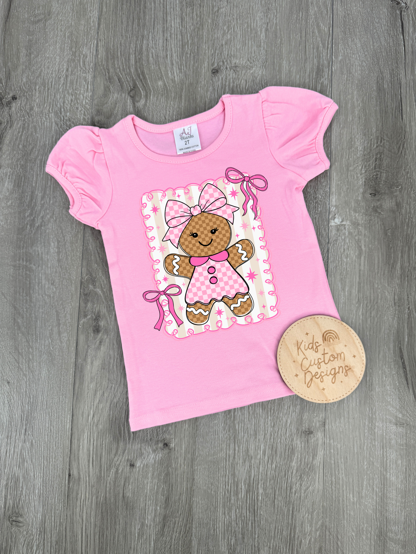 KIDS Girl Gingerbread DTF TRANSFER