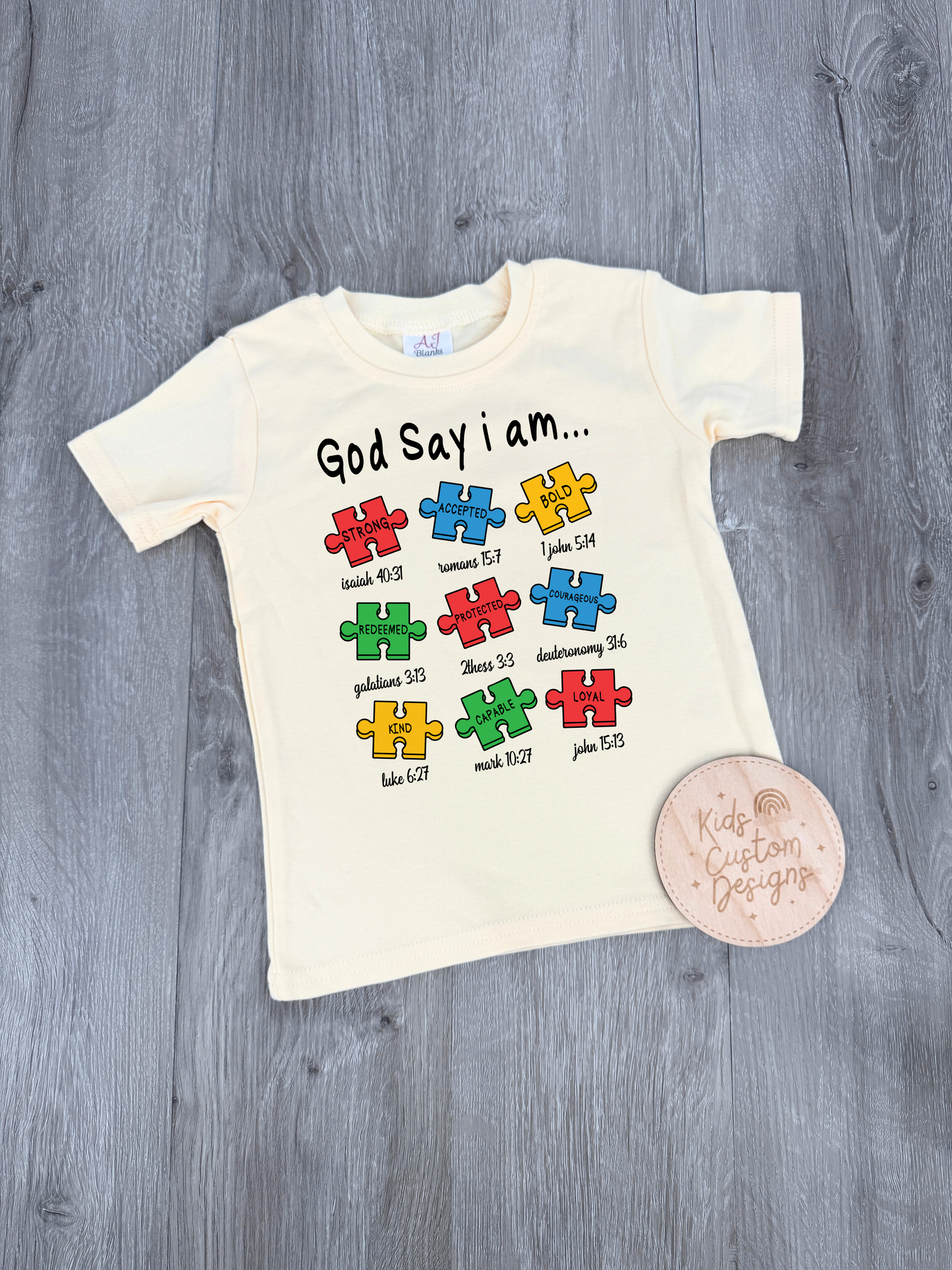 KIDS God Say I Am DTF Transfer