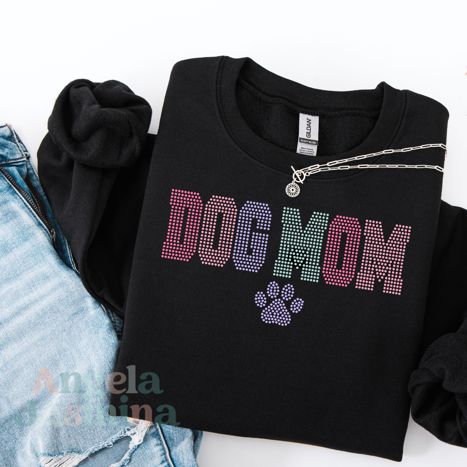 Dog Mom SPANGLE Transfer