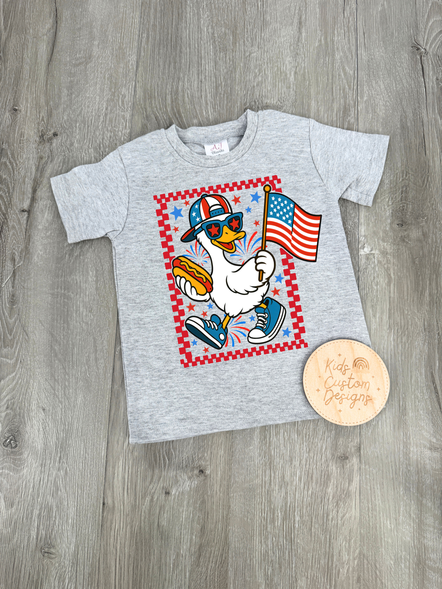 KIDS USA Boy DUCK DTF Transfer