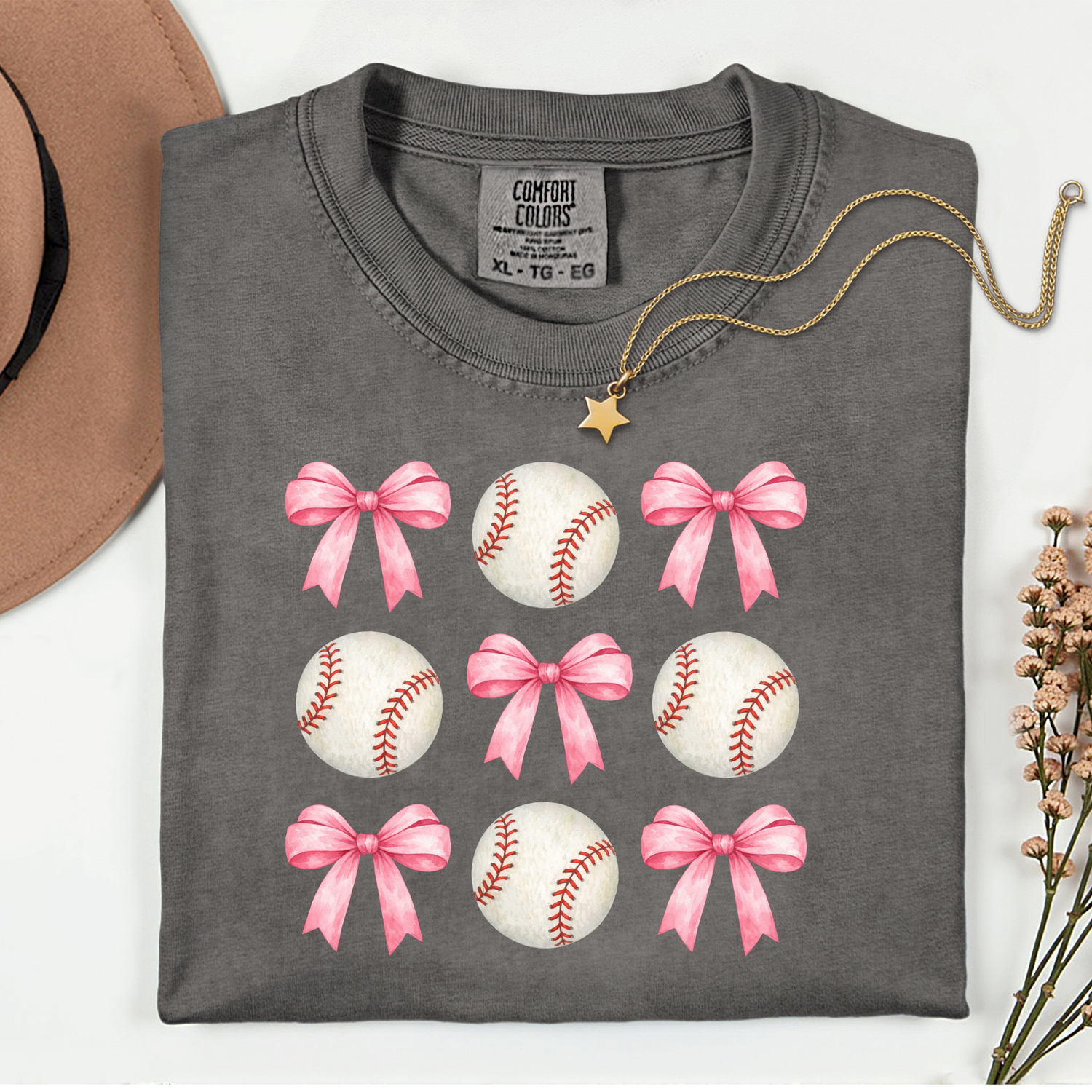 ADULT Baseball Bows DTF TRANSFER