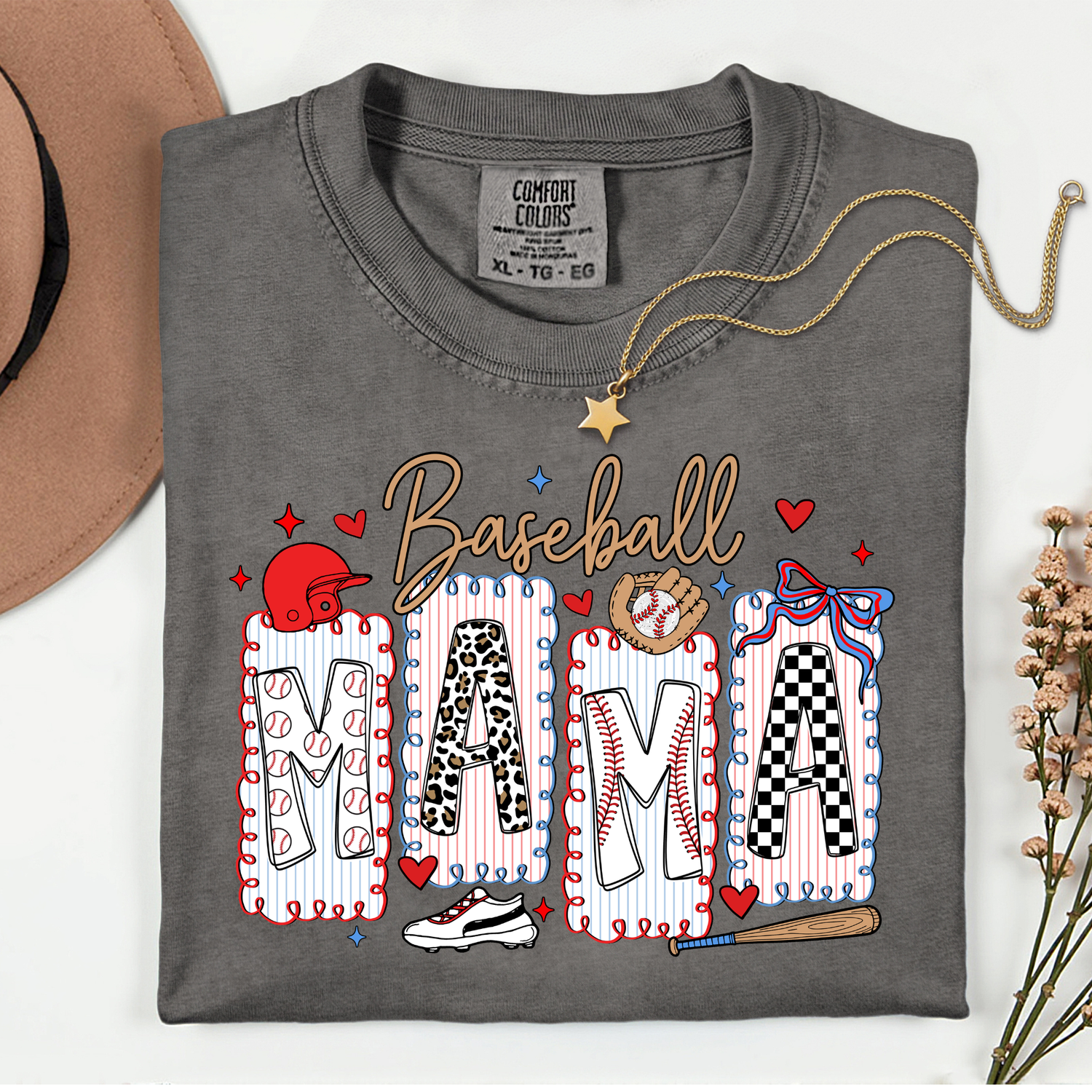 ADULT Baseball Mama Colorful DTF TRANSFER