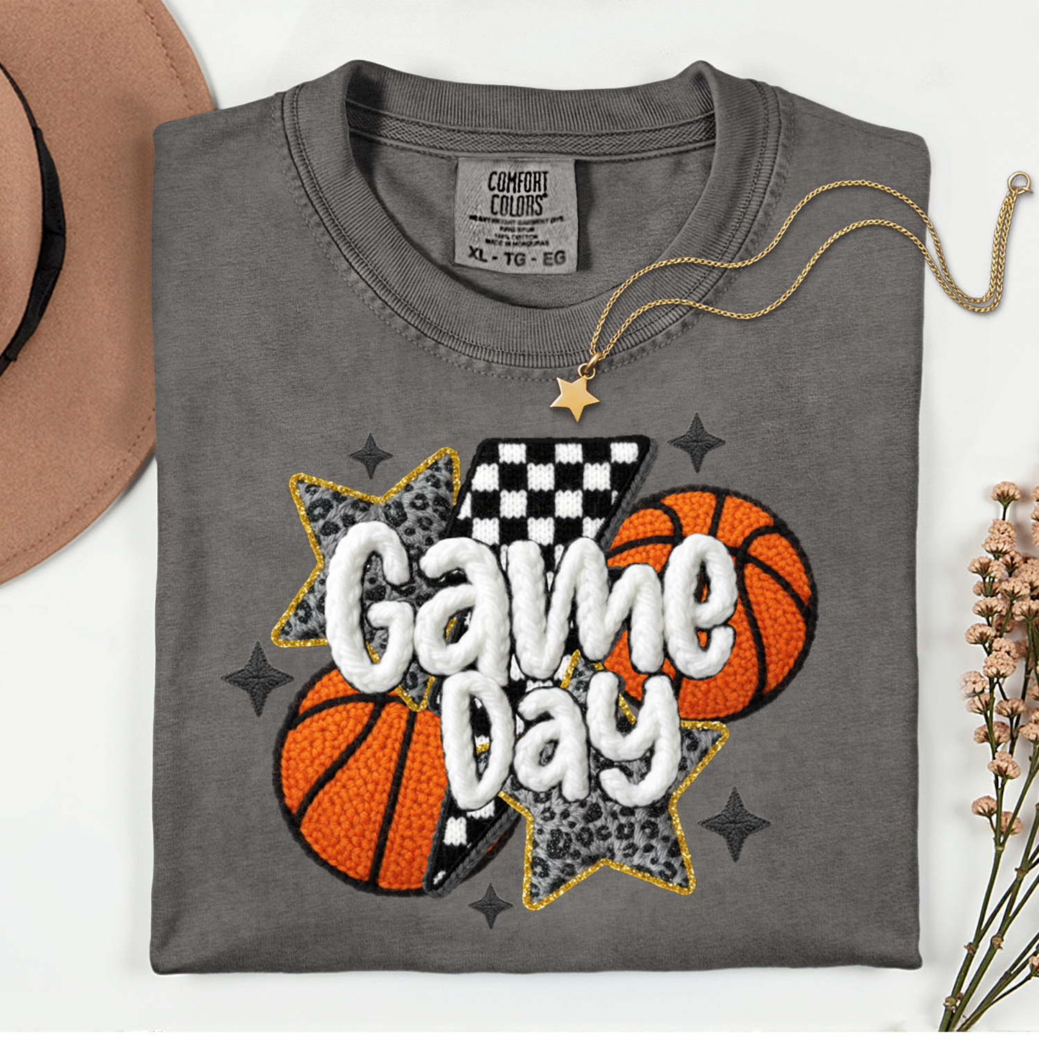 ADULT Basketball Game Day with stars  DTF TRANSFER