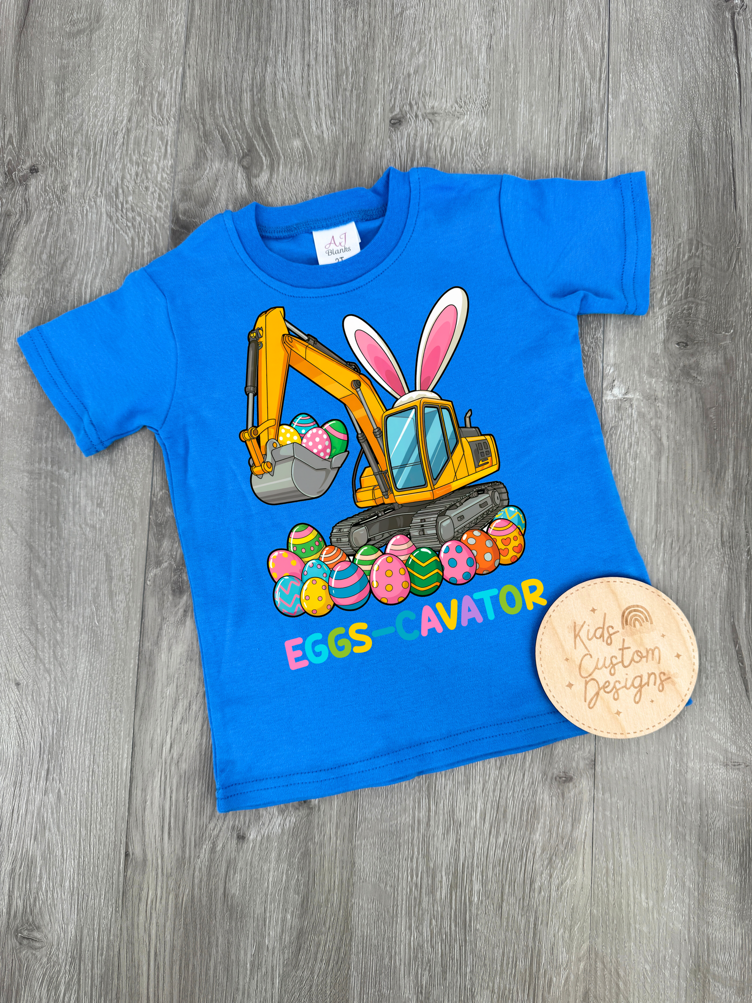 KIDS Egg Hunter Excavator DTF TRANSFER