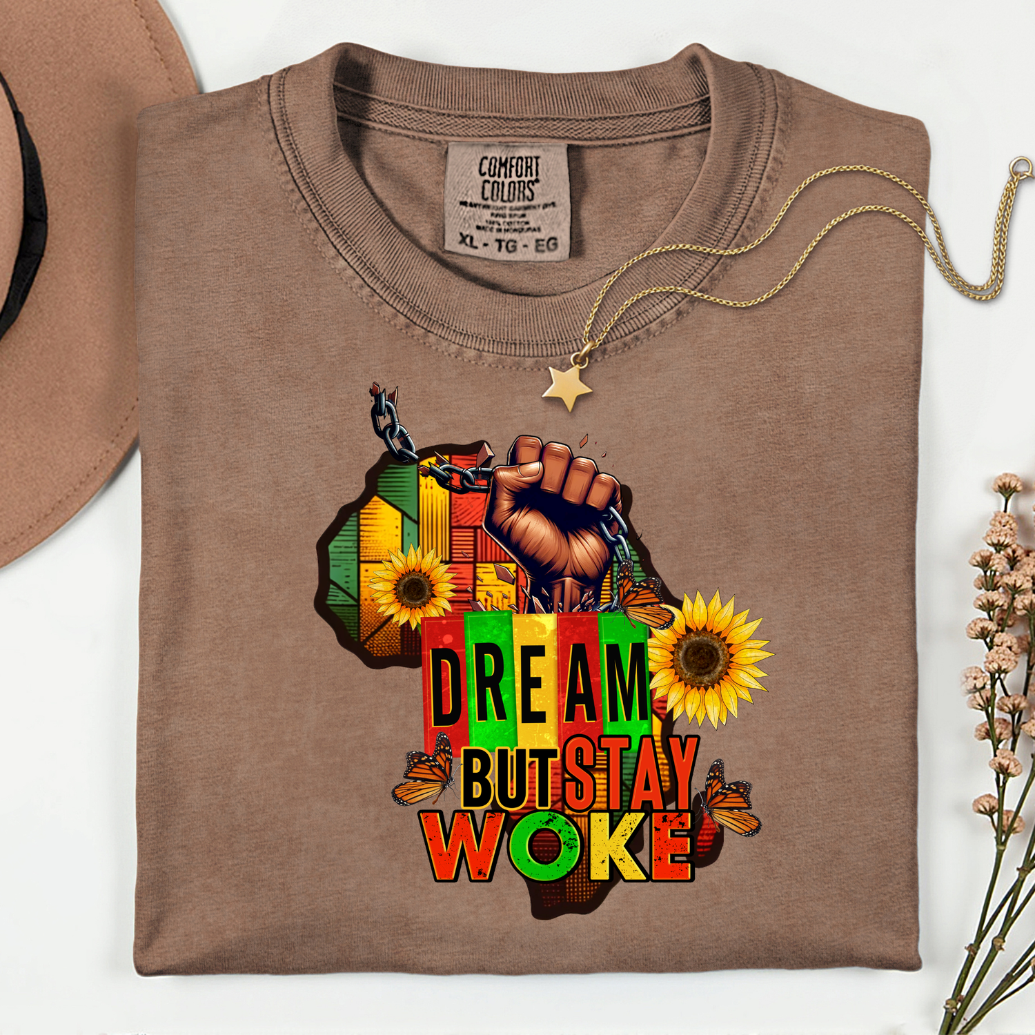 ADULT Dream But Stay Woke Juneteenth DTF TRANSFER