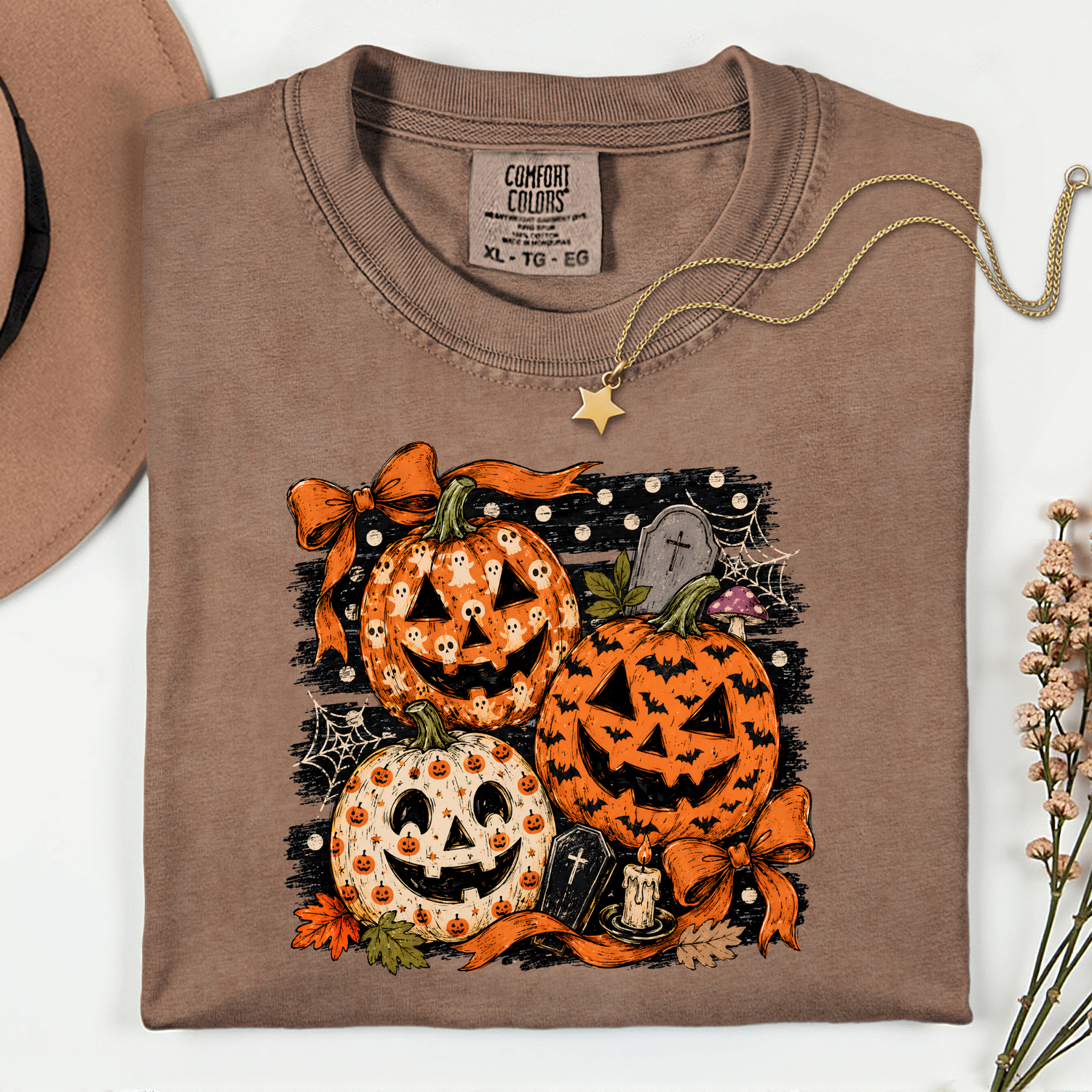Spooky Jack-O-Lanterns 11 inch DTF TRANSFER