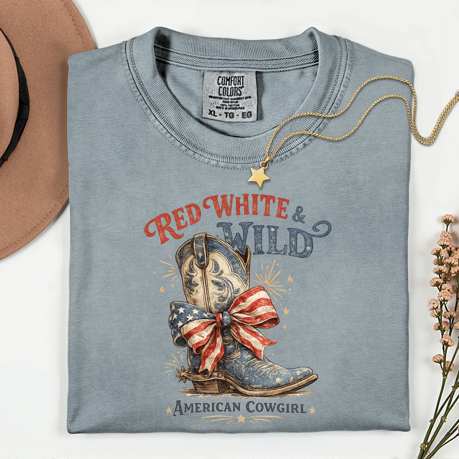 ADULT Red, White & Wild DTF TRANSFER