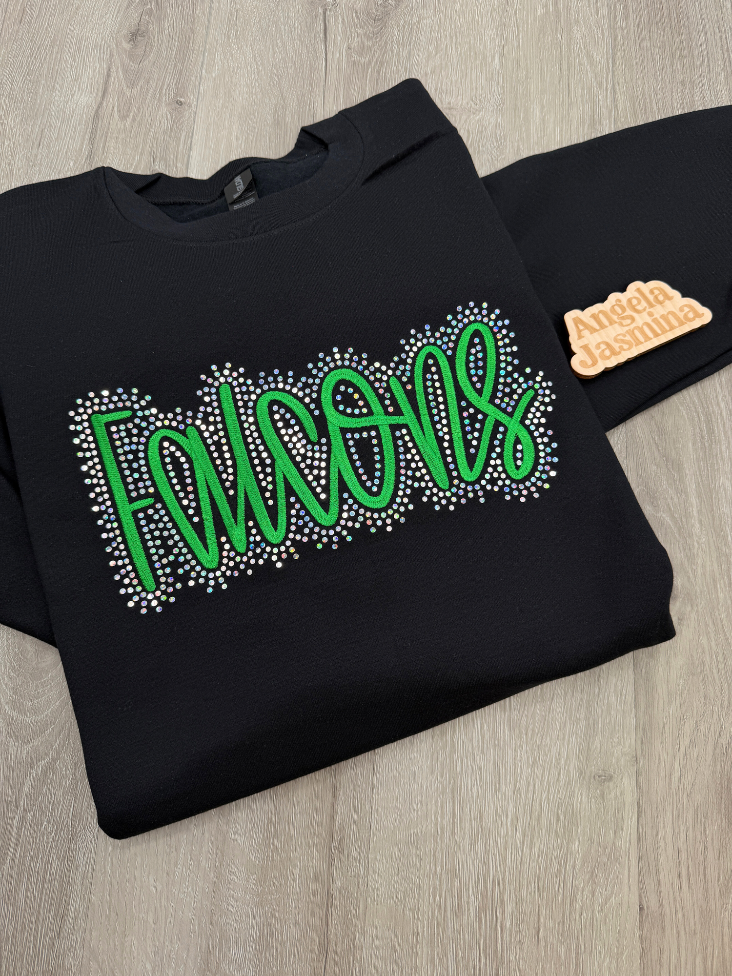 Custom Falcons Embroidered & Bling Sweatshirt