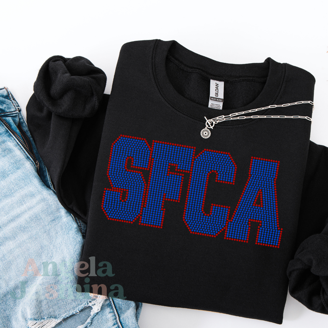 SFCA Straight Outline SPANGLE Transfer