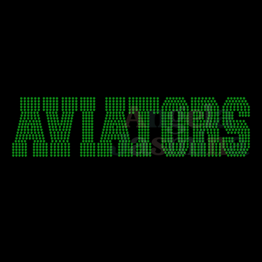 AVIATORS Spangle Transfer ( YOU CHOOSE COLOR)