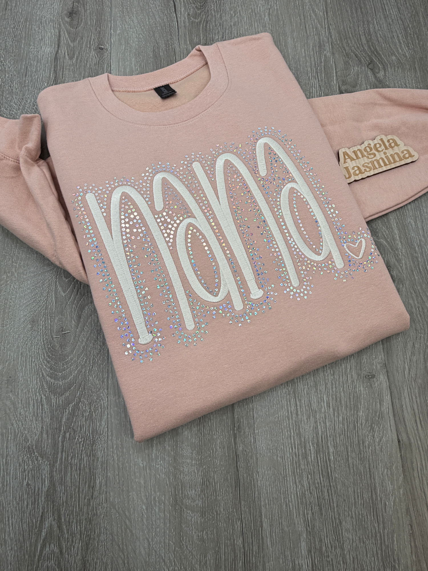 Custom Nana Embroidered & Bling Sweatshirt