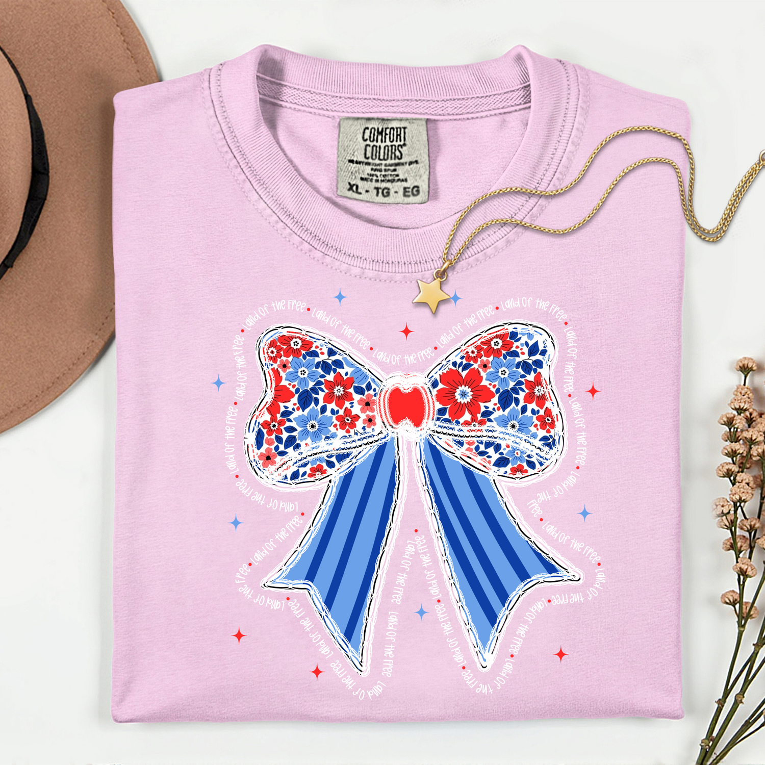 ADULT Land of Free Bow DTF TRANSFER