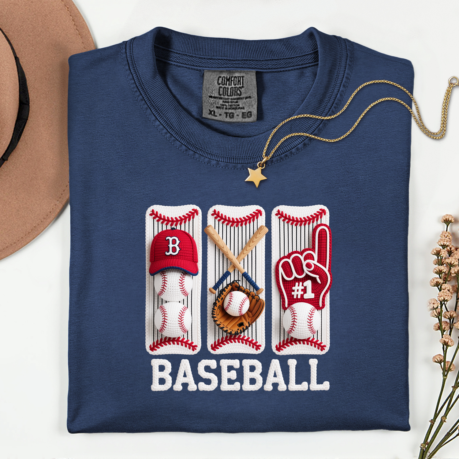 ADULT Baseball Faux yarn DTF TRANSFER