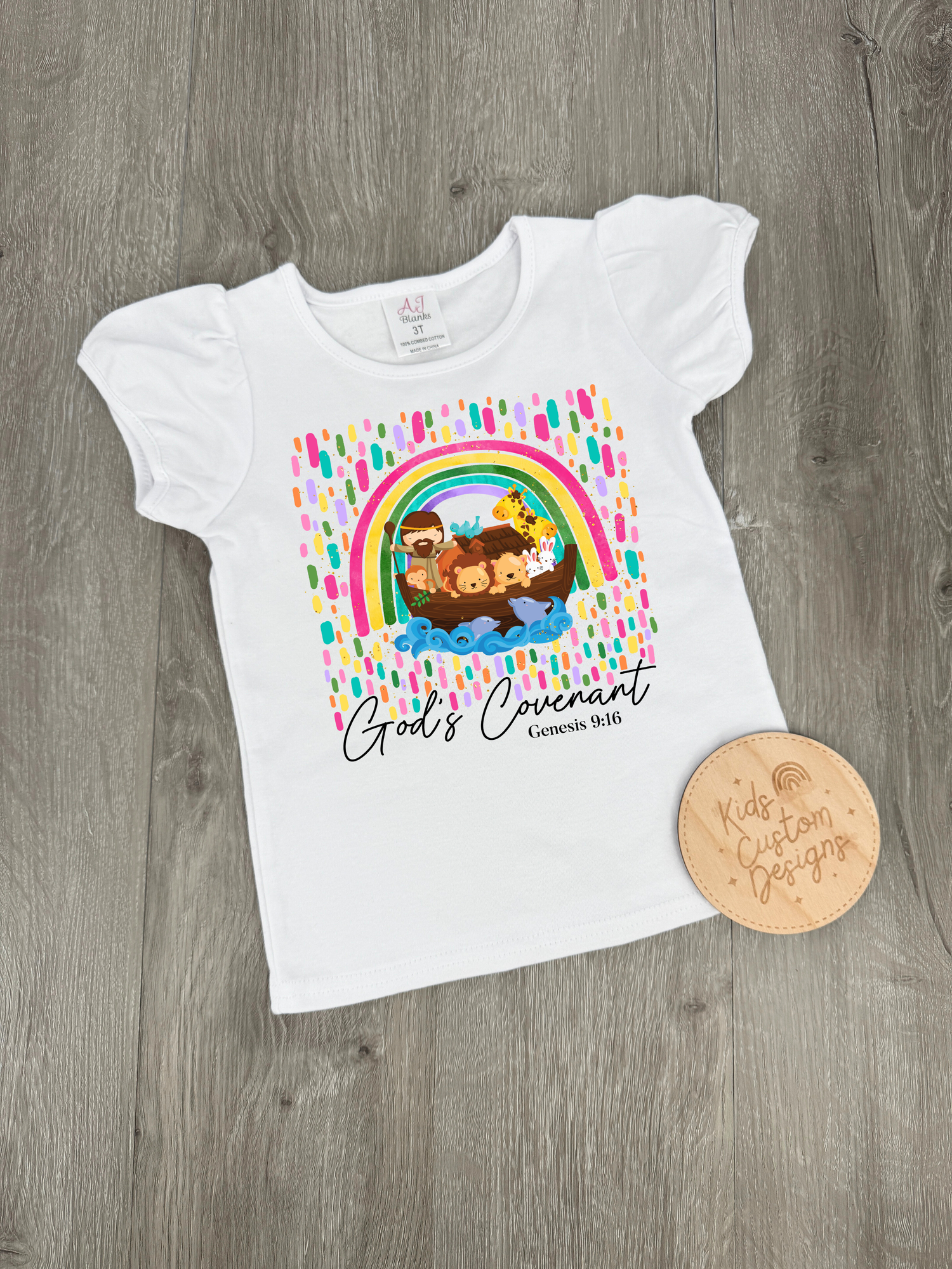 KIDS Gods Covenant Noah's Ark DTF TRANSFER