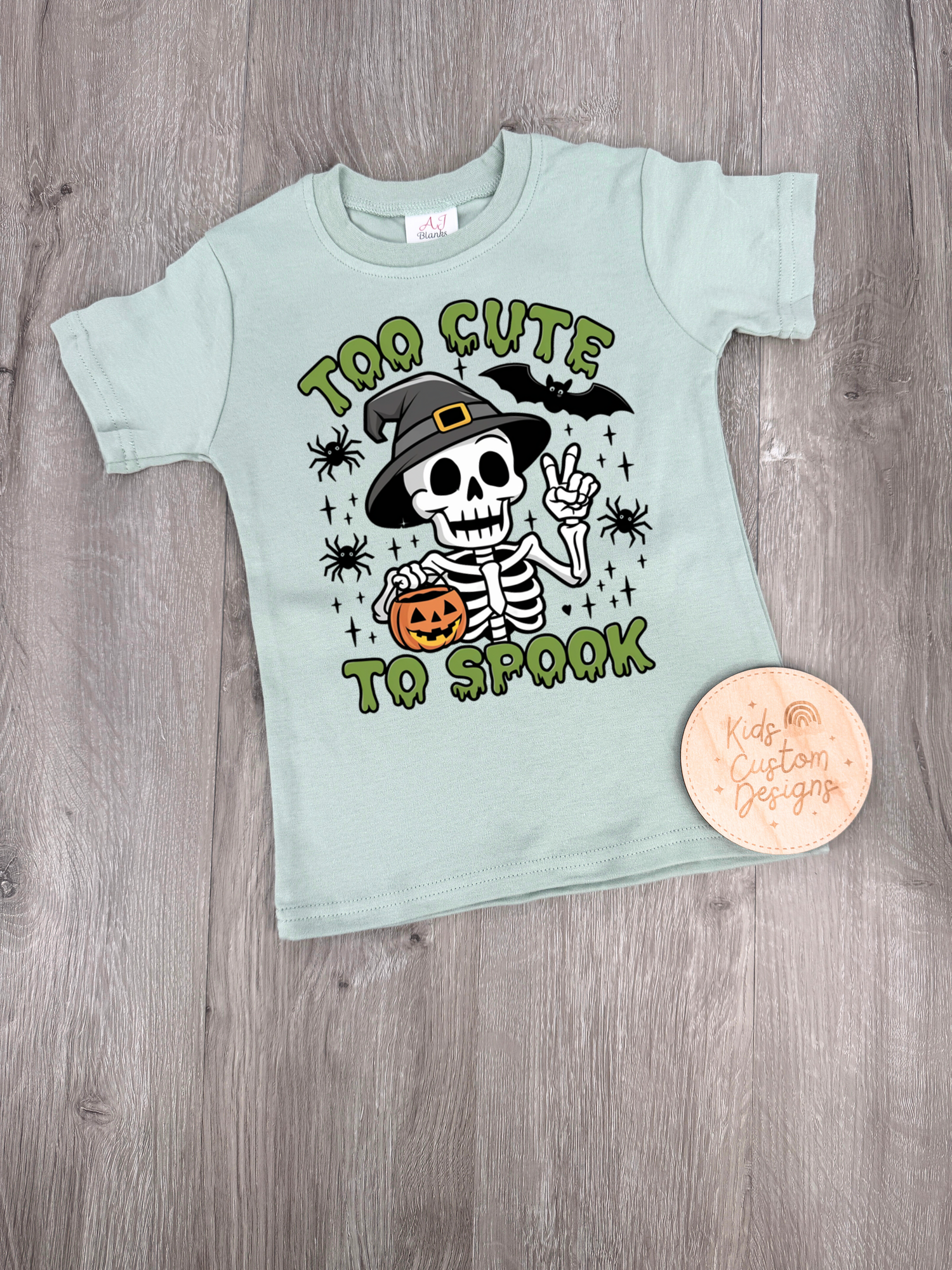 Too Cute to Spook KIDS 8.5in DTF Transfer